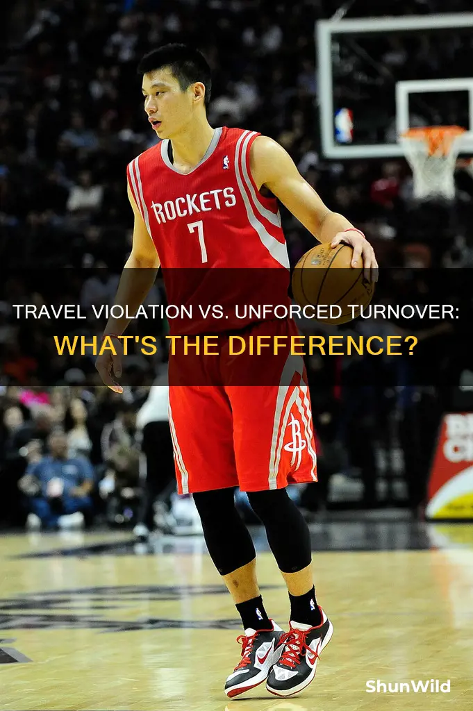 is a travel a violation or unforced turnover basketball