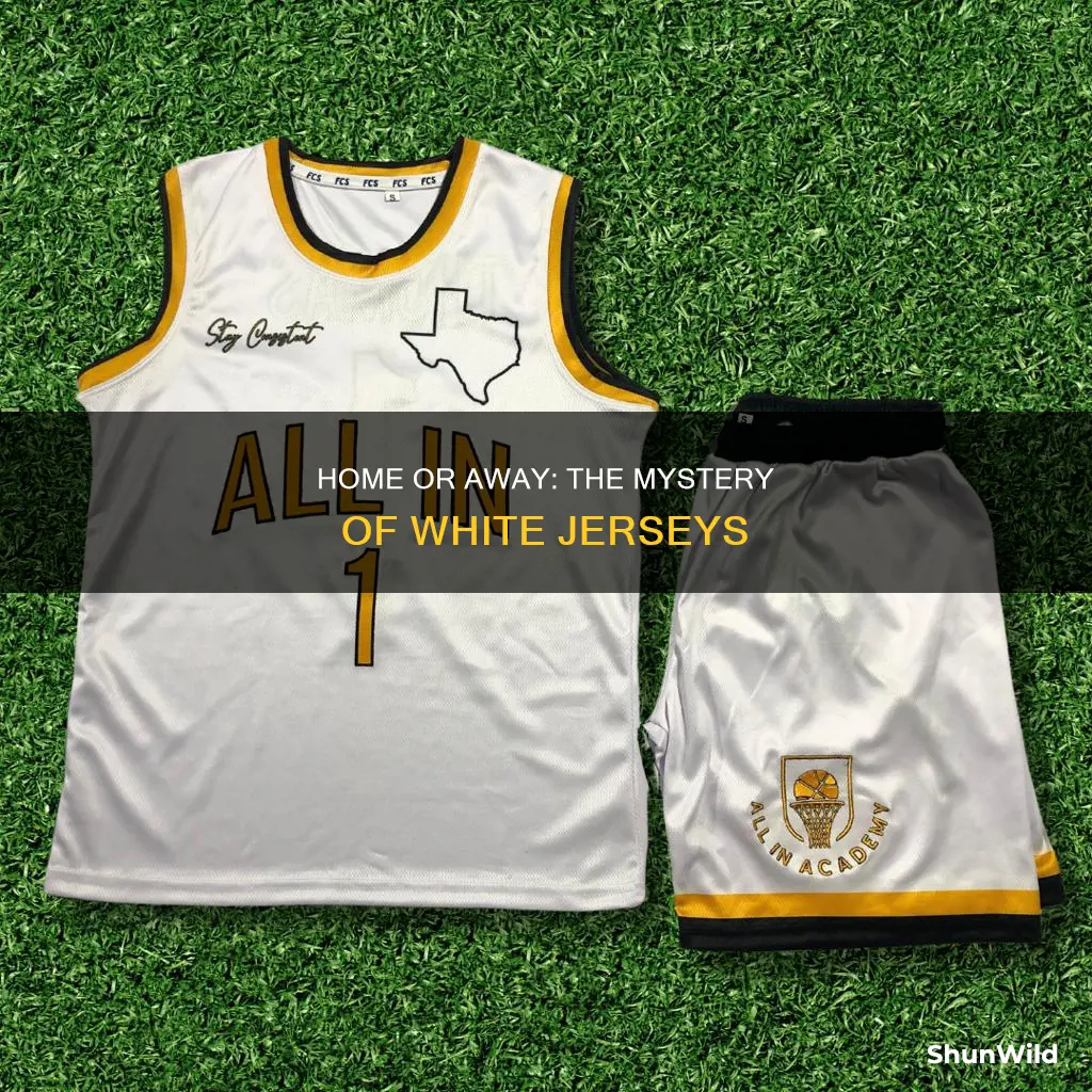 is a white jersey home or away basketball