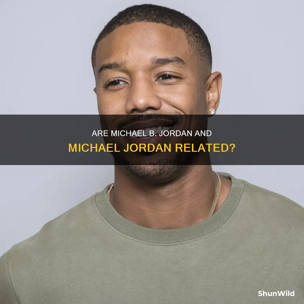 is actor michael b jordan related to basketball