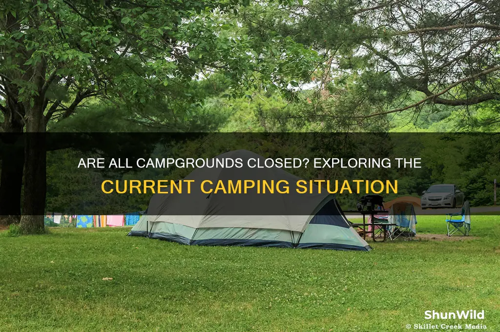 is all camping closed