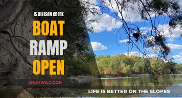 Allison Creek Boat Ramp: Open or Closed?