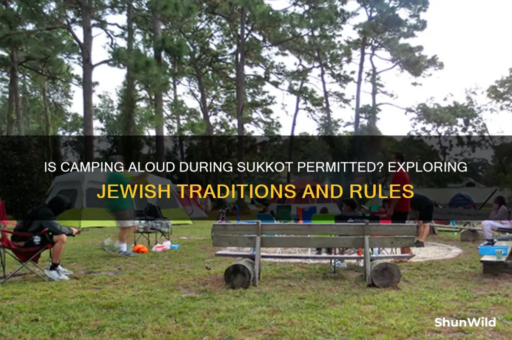 is aloud camping in sukkot
