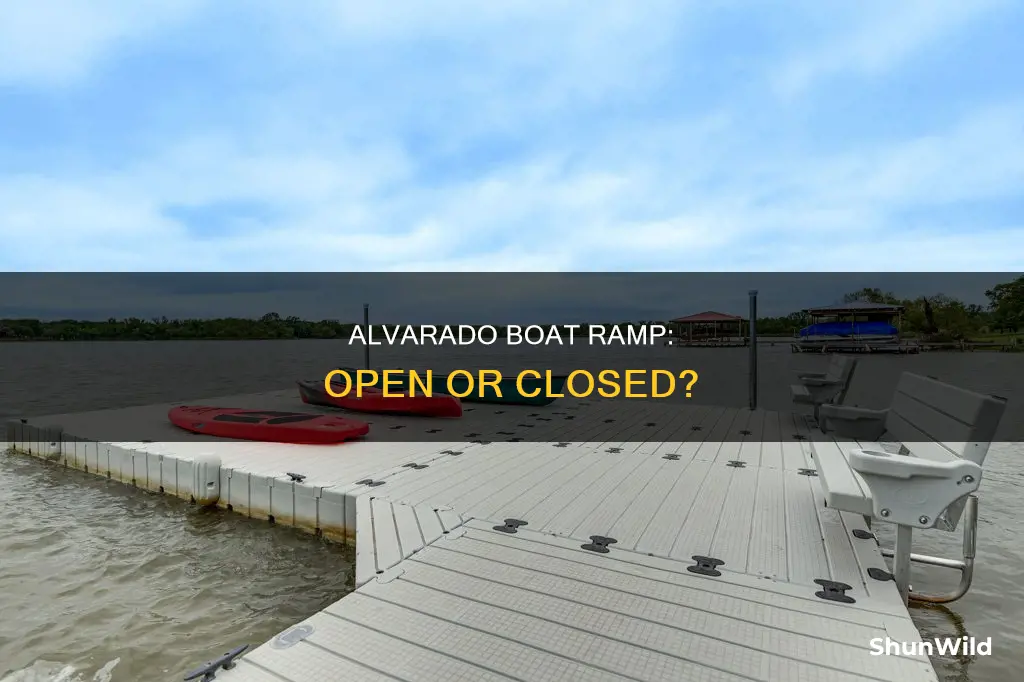 is alvarado boat ramp open