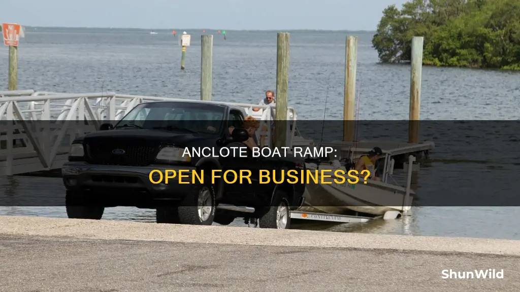 is anclote boat ramp open