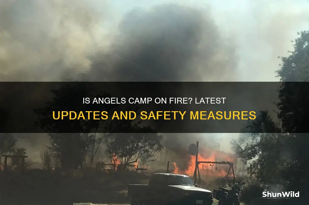 is angels camp on fire