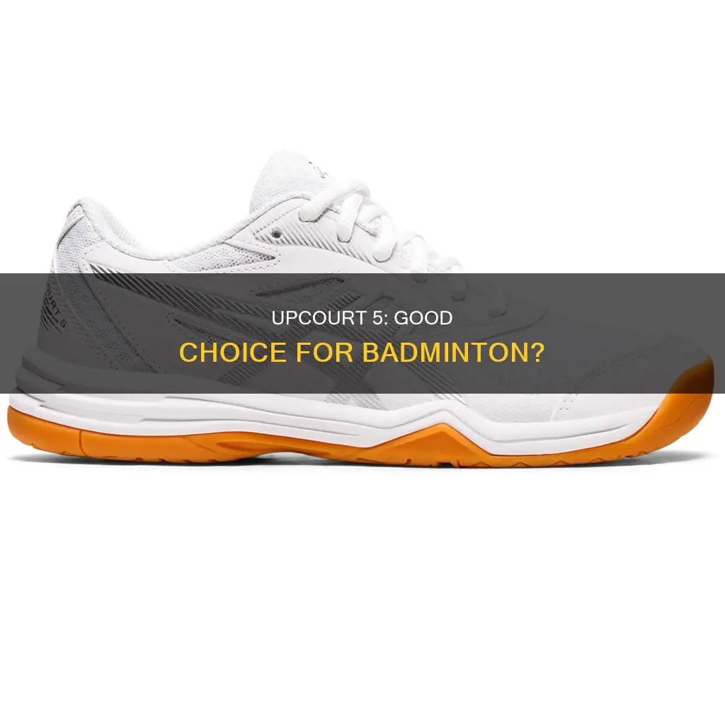 is asics upcourt 5 good for badminton