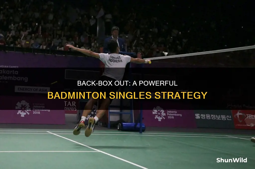 is back box out in badminton singles