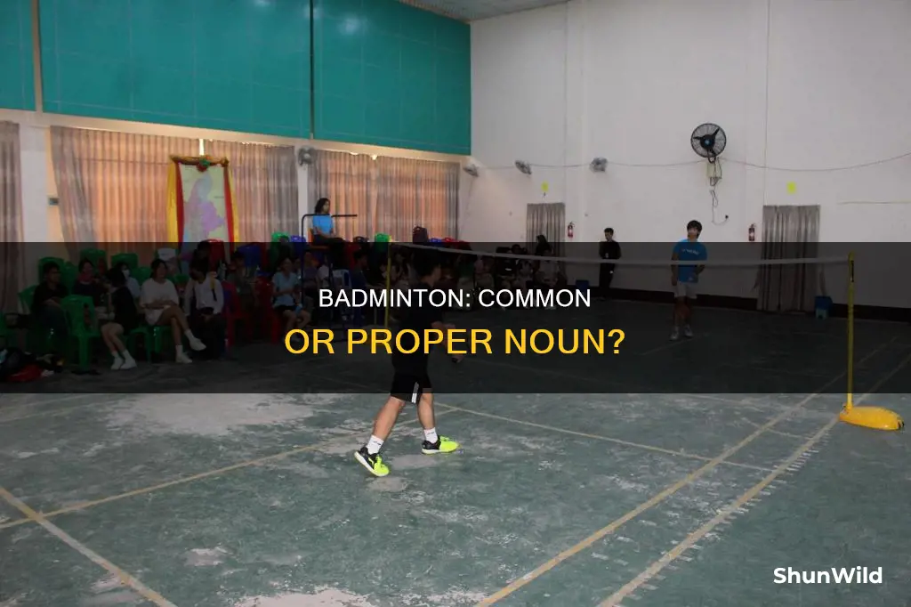 is badminton a common noun