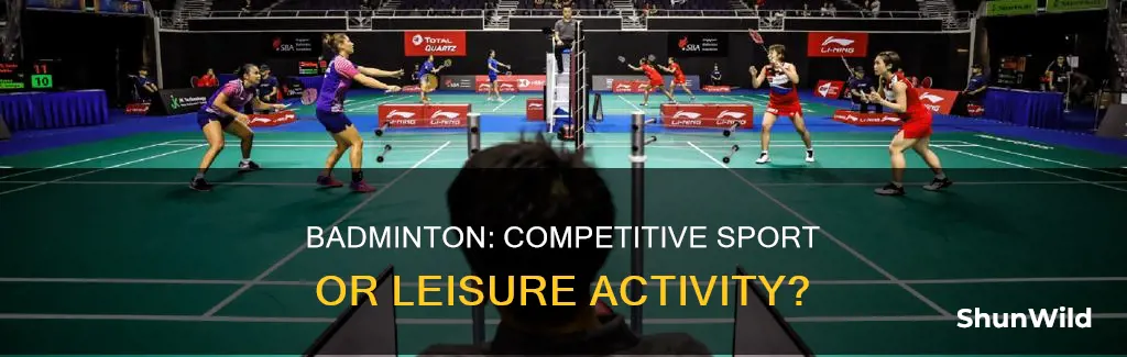 is badminton a competitive sport