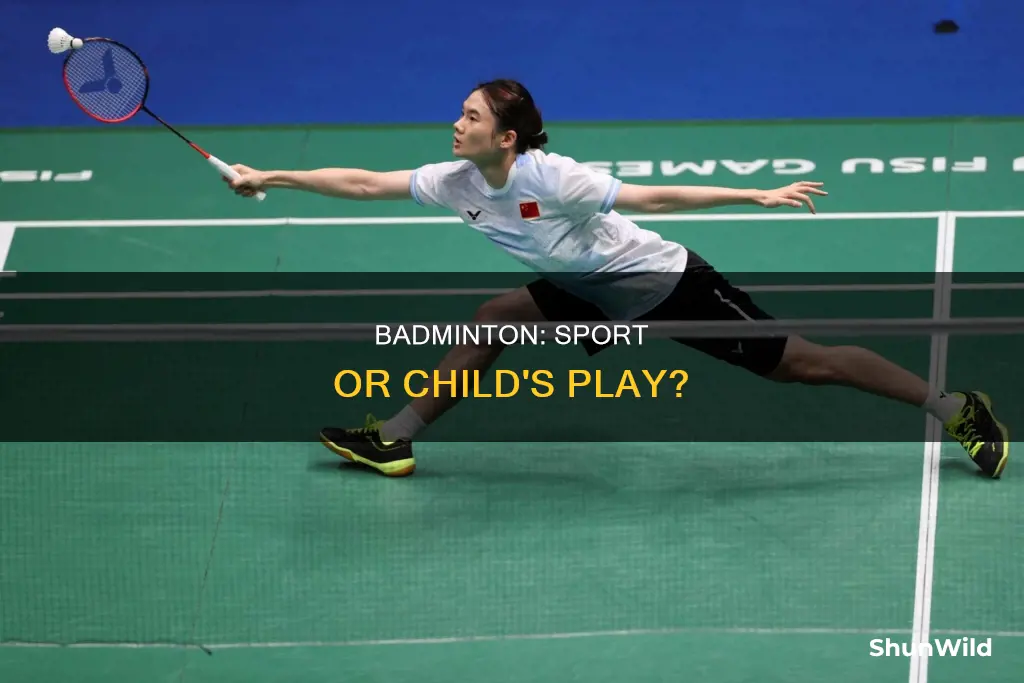 is badminton a real sport