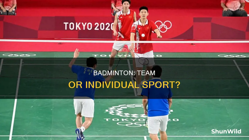 is badminton a team or individual sport