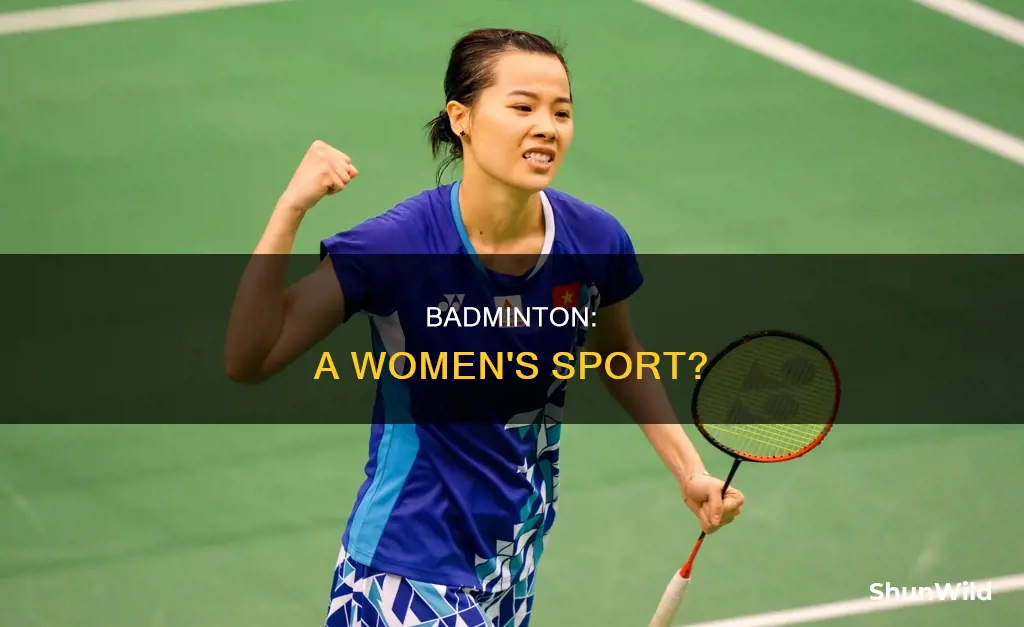 is badminton a women