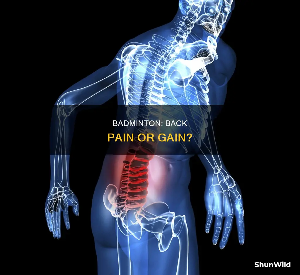 is badminton bad for your back