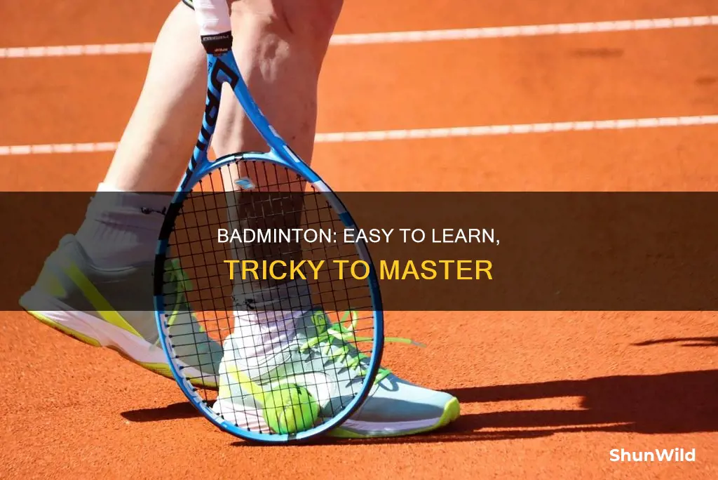 is badminton easy to learn