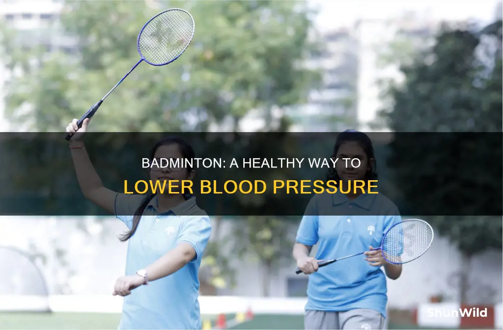 is badminton good for high blood pressure