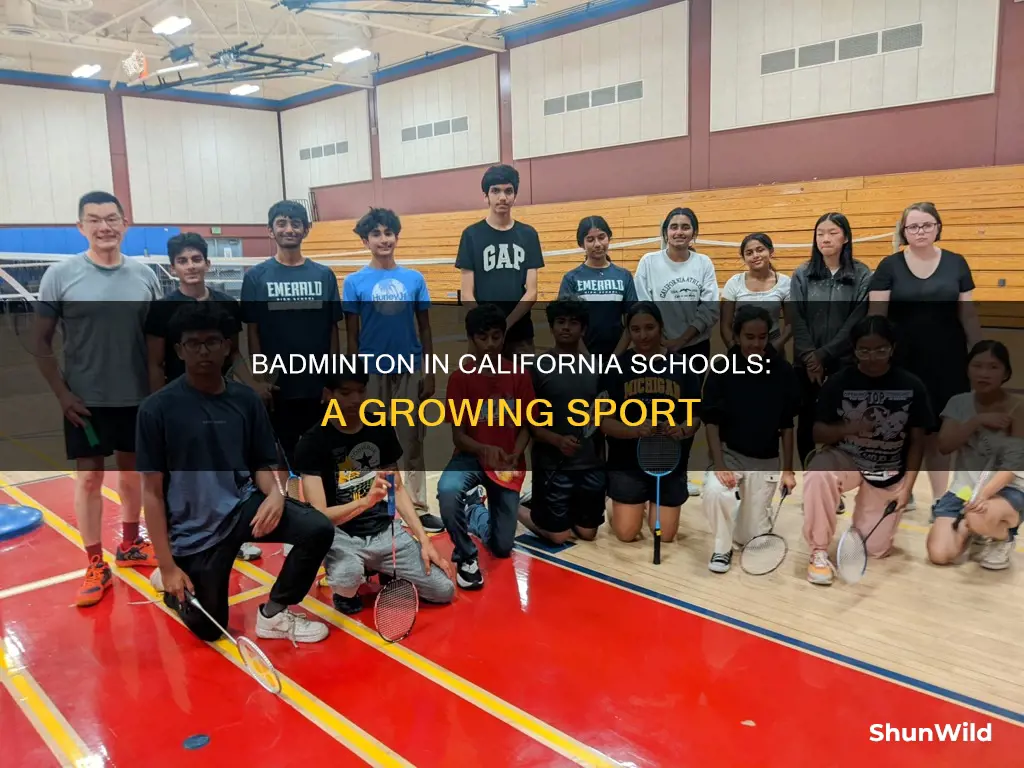 is badminton in california schools