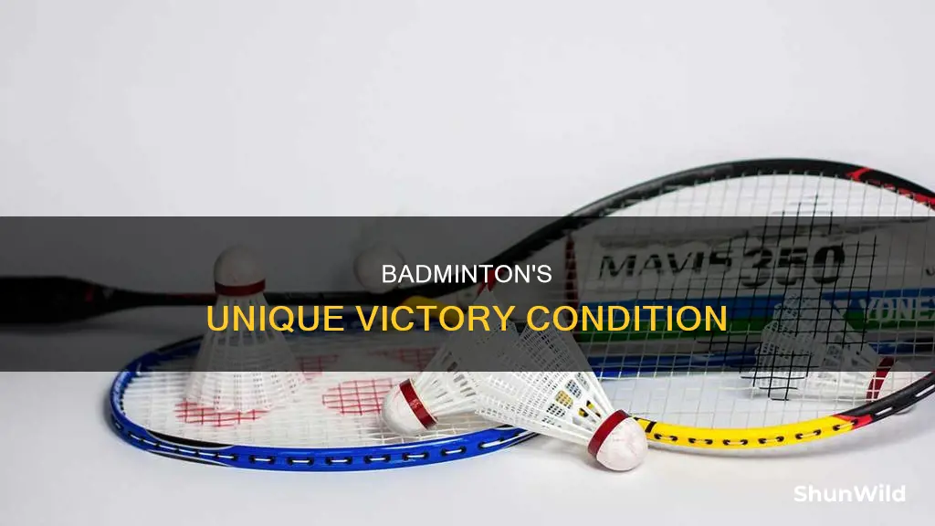 is badminton win by 2