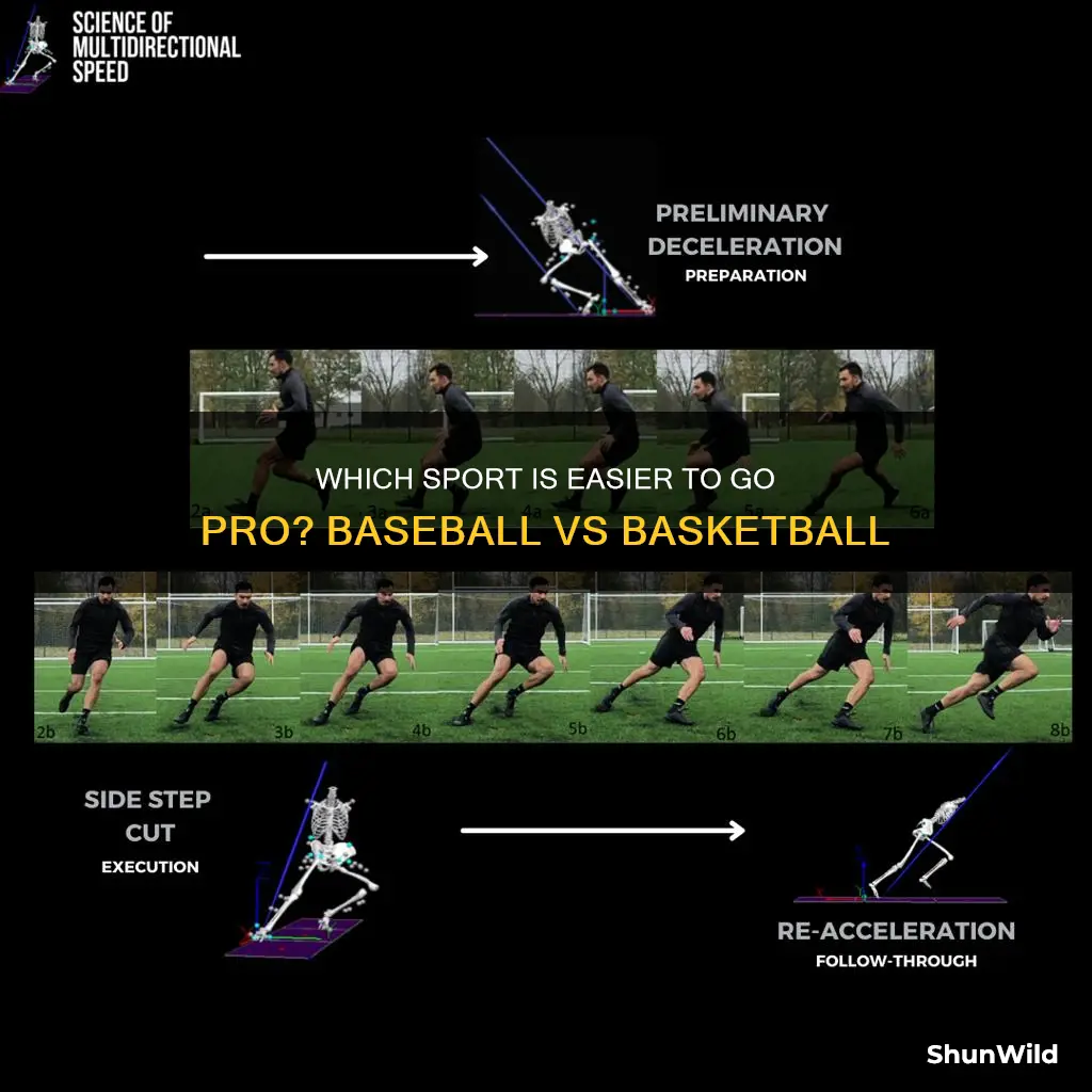 is baseball harder to go pro in than basketball