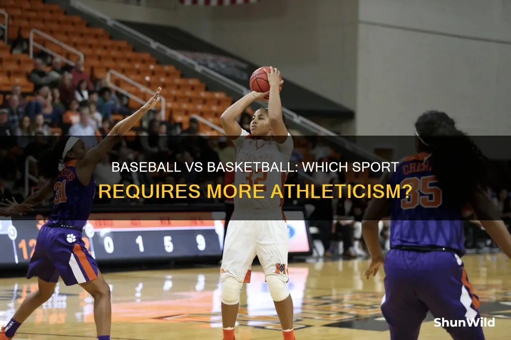 is baseball or basketball more athletic