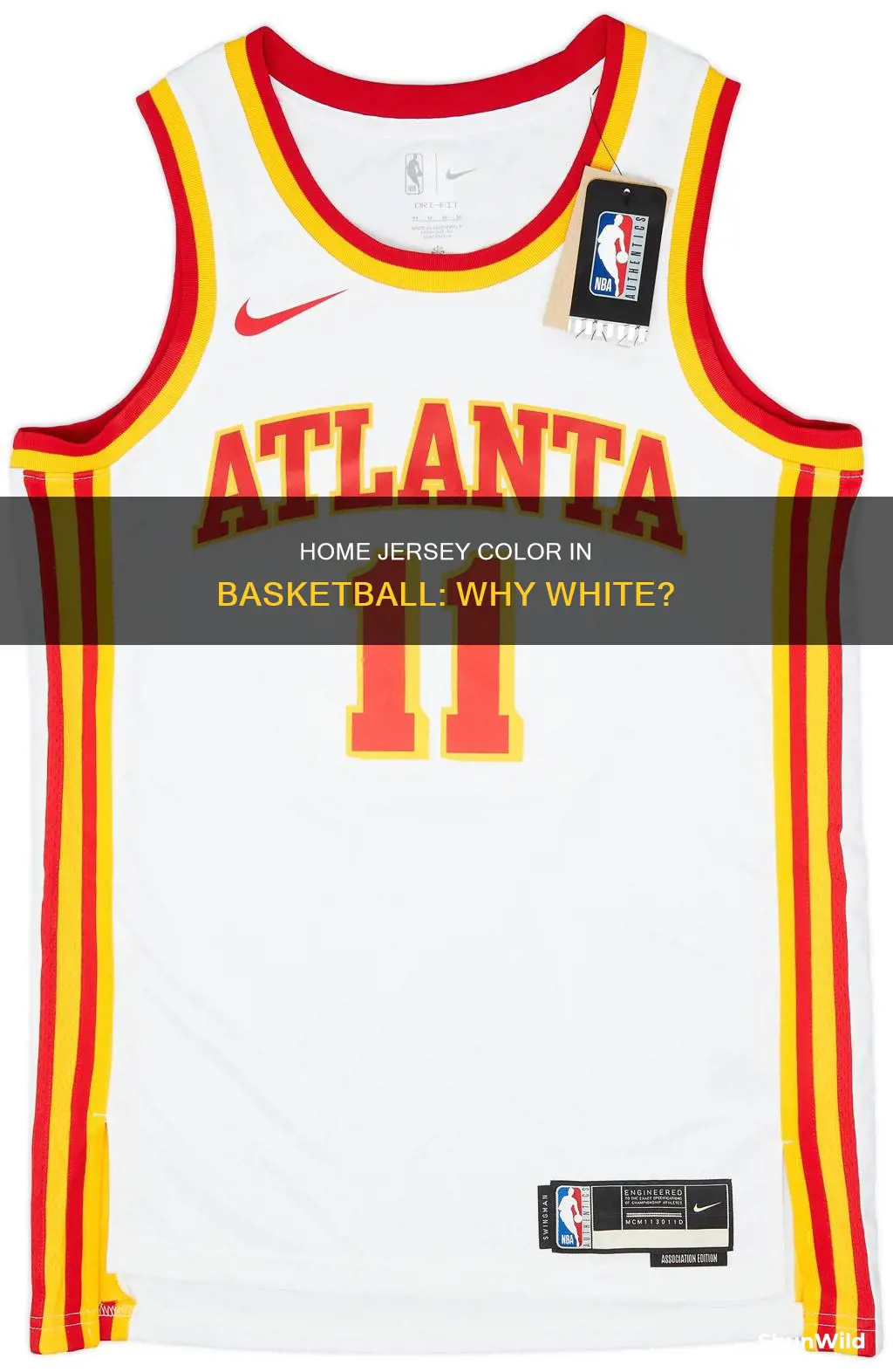 is basketball home jerseys white