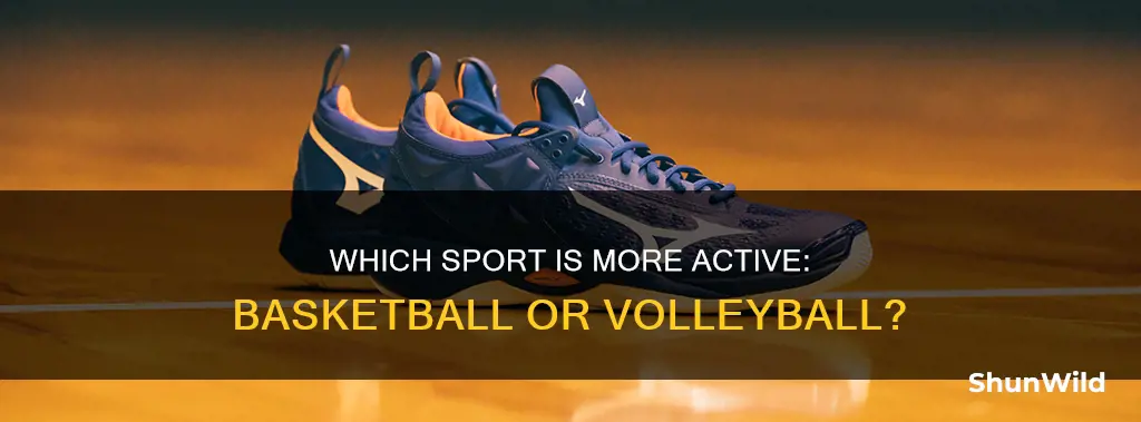 is basketball more active than volleyball