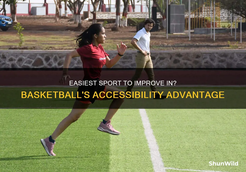 is basketball the easiest to improve at