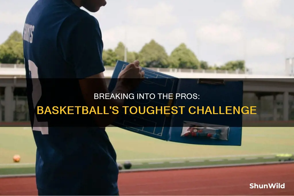 is basketball the hardest sport to go pro in