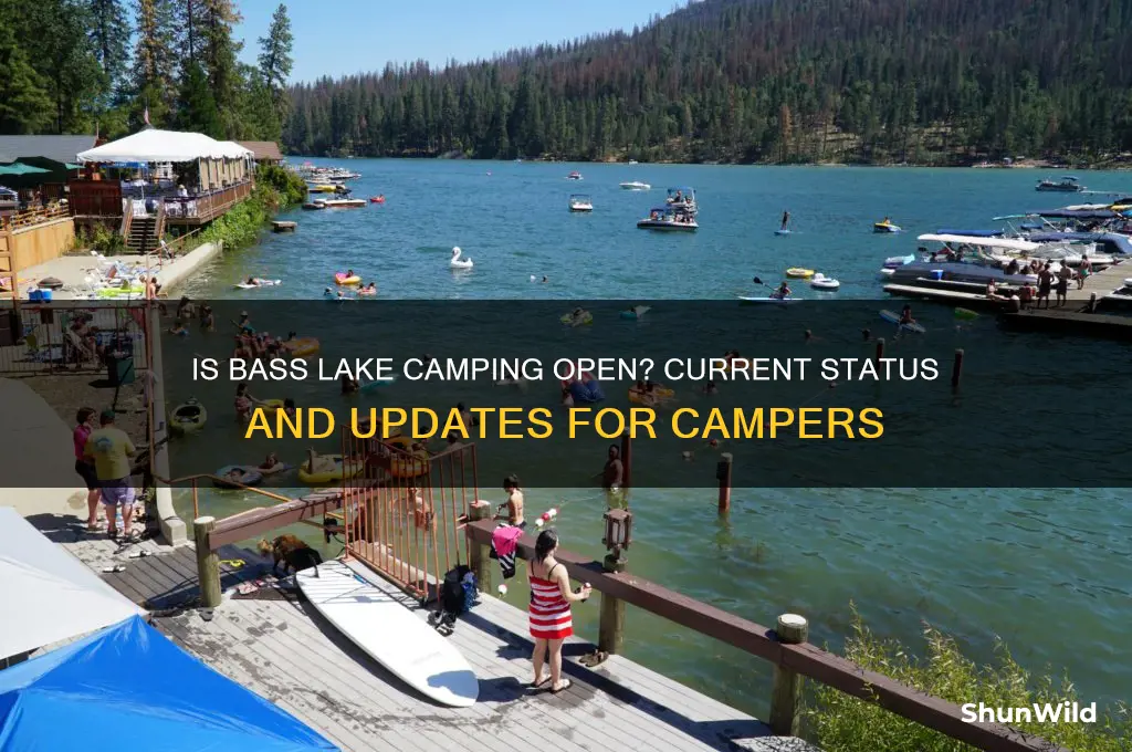 is bass lake camping open