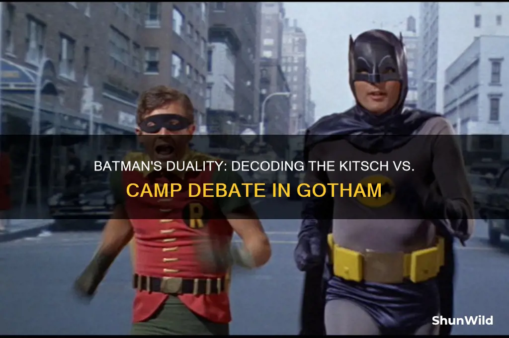 is batman kitsch or camp