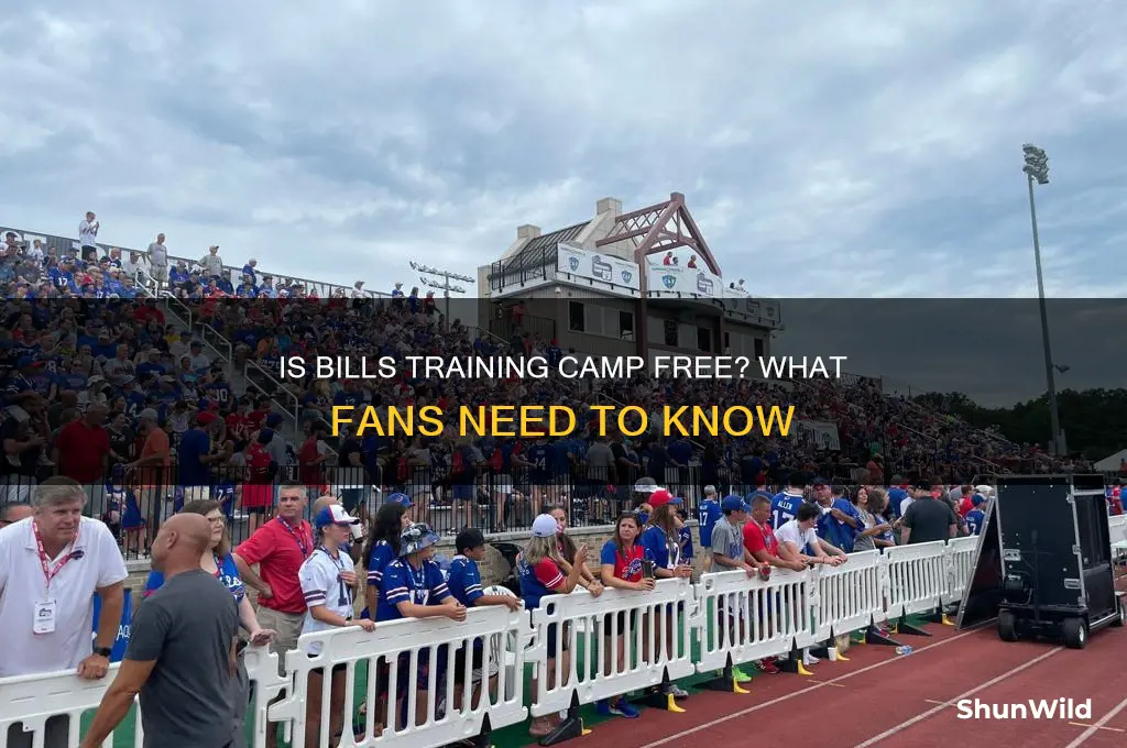 is bills training camp free