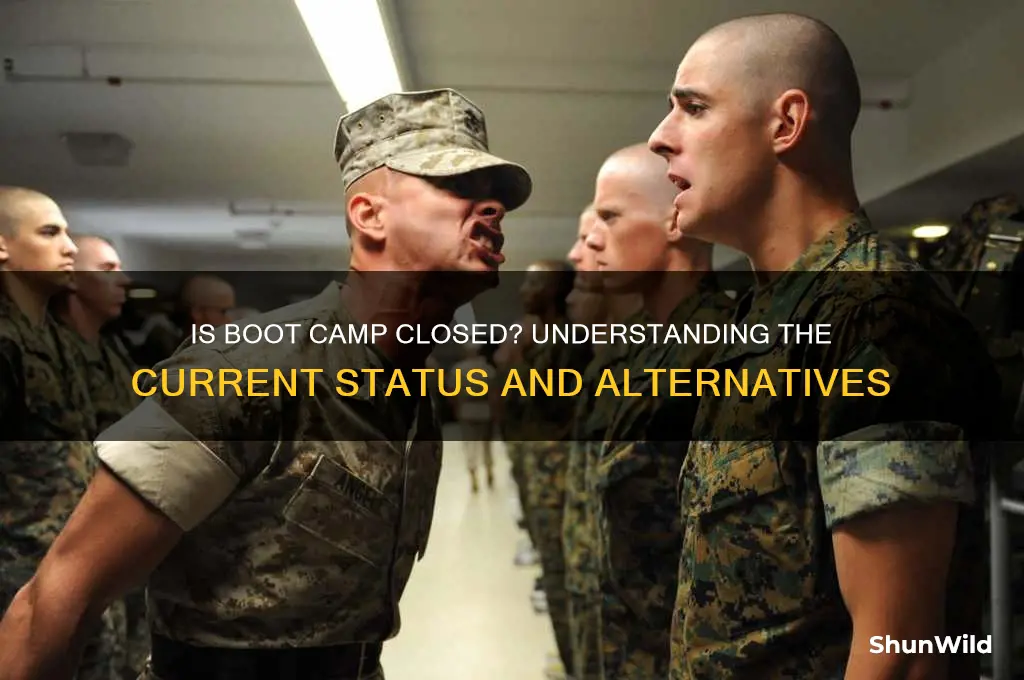 is boot camp closed