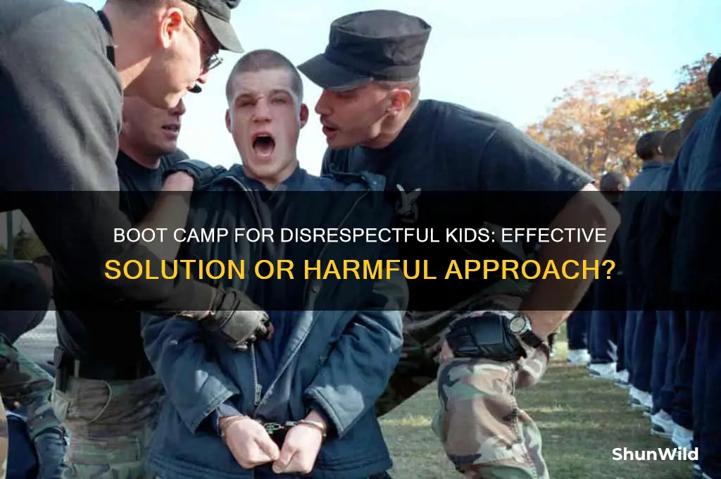 is boot camp for disrespectful kids