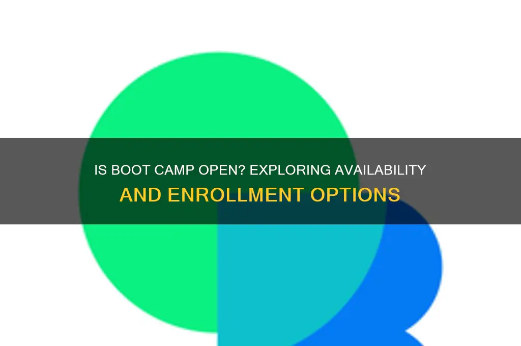 is boot camp open