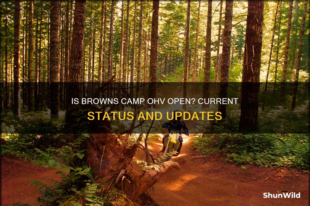 is browns camp ohv open