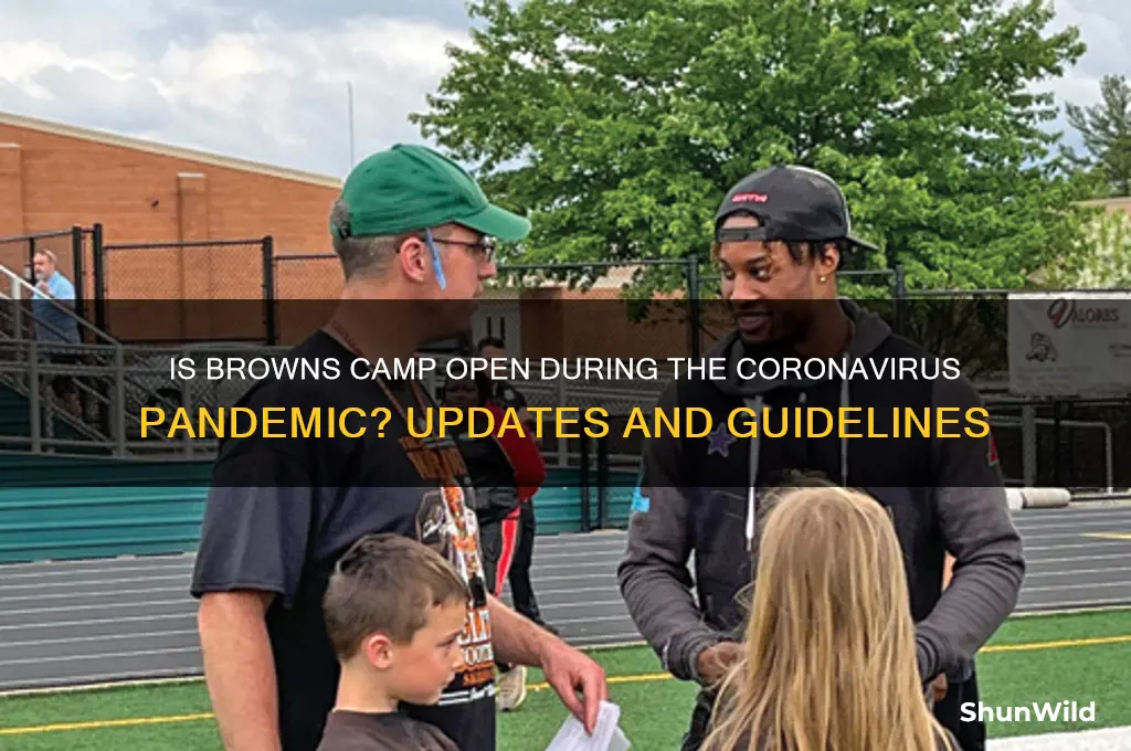 is browns camp open coronavirus