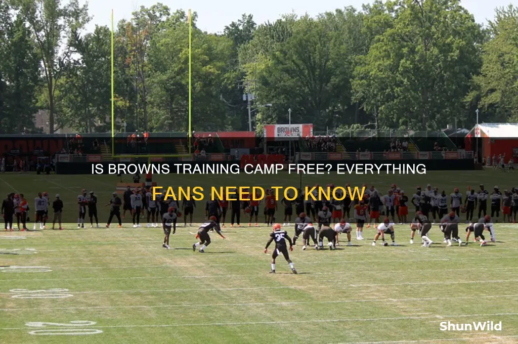 is browns training camp free