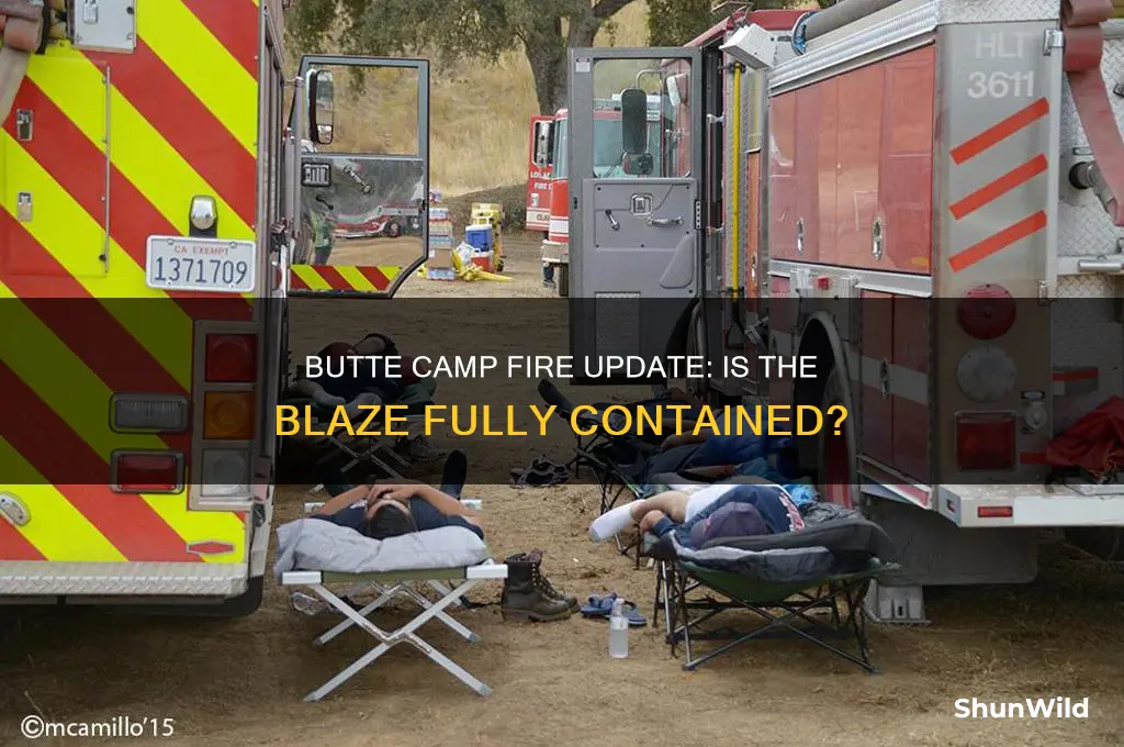 is butte camp fire contained