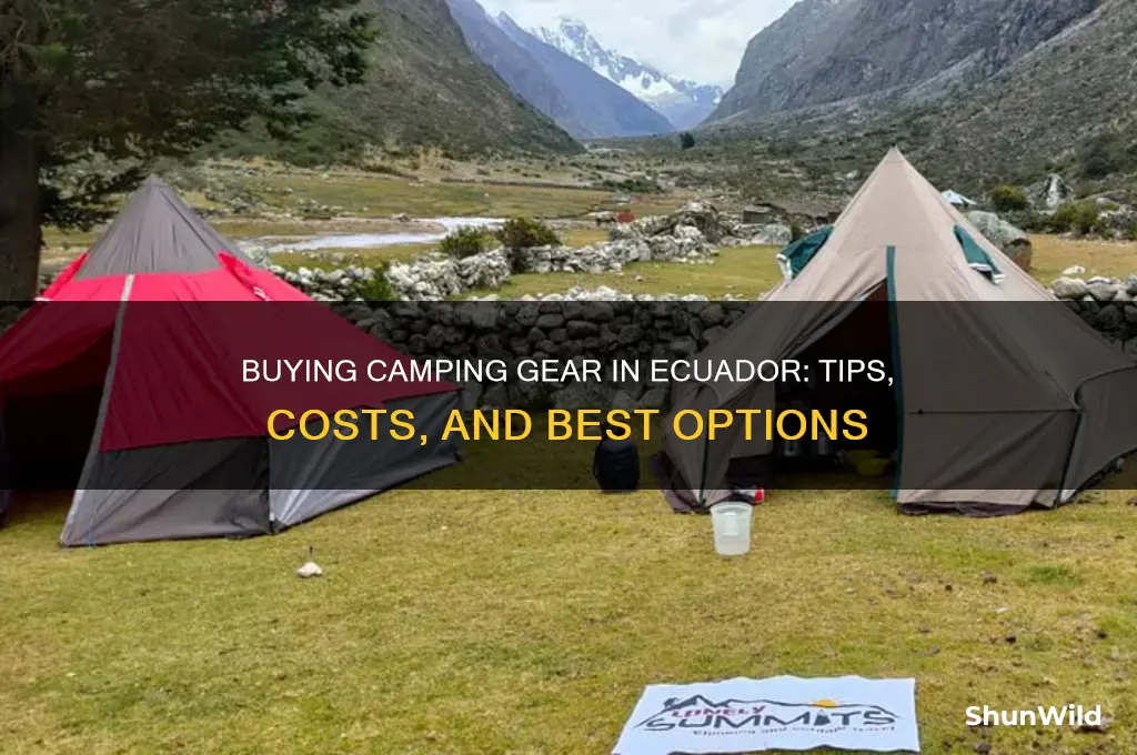 is buying camping gear ecuador