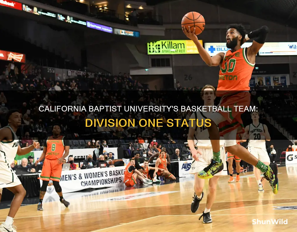 is california baptist division one basketball