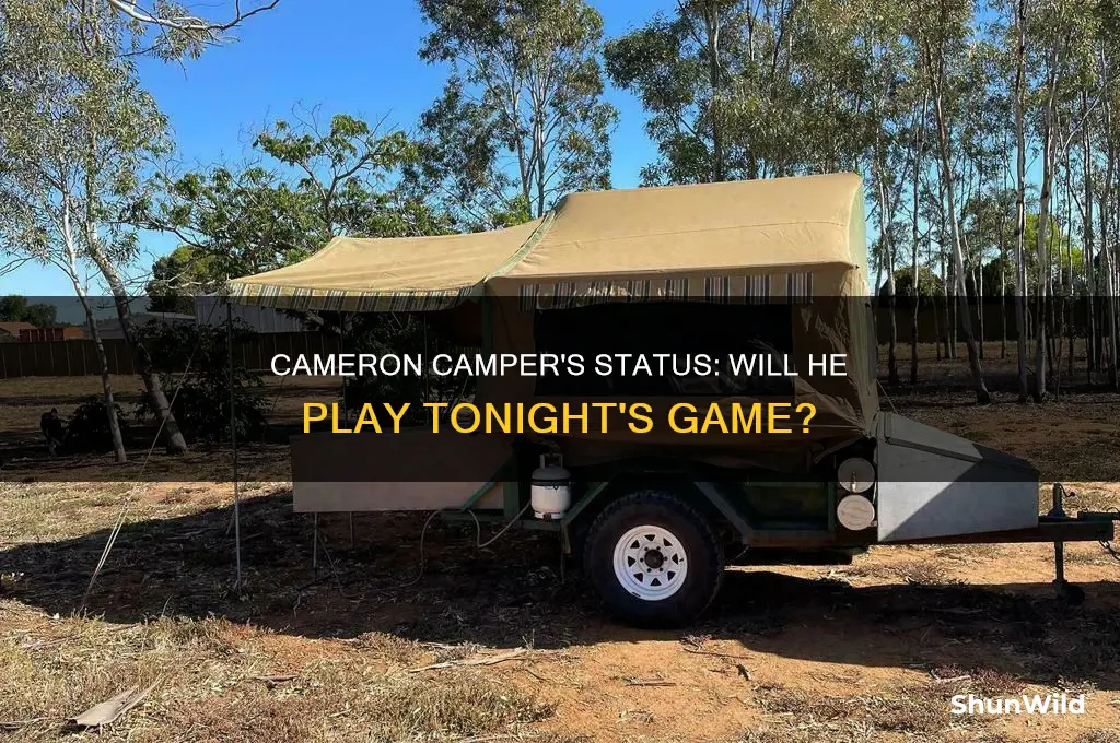 is cameron camper playing tonight