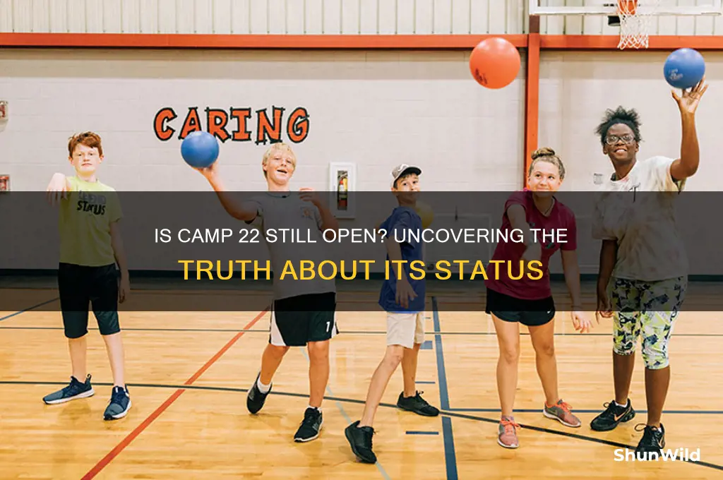 is camp 22 still open