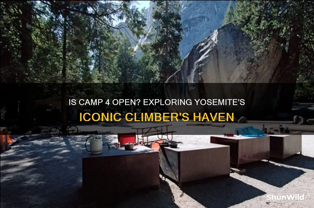 is camp 4 open