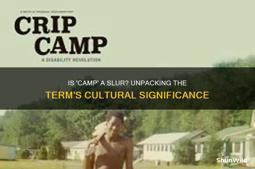 is camp a derogatory term