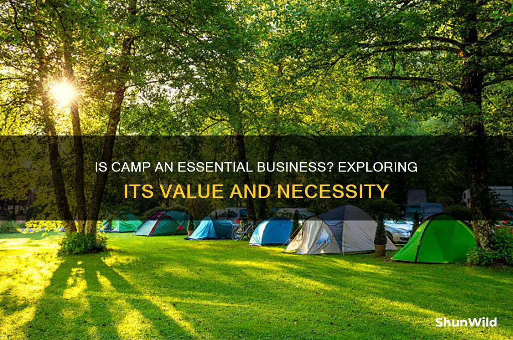 is camp an essential business