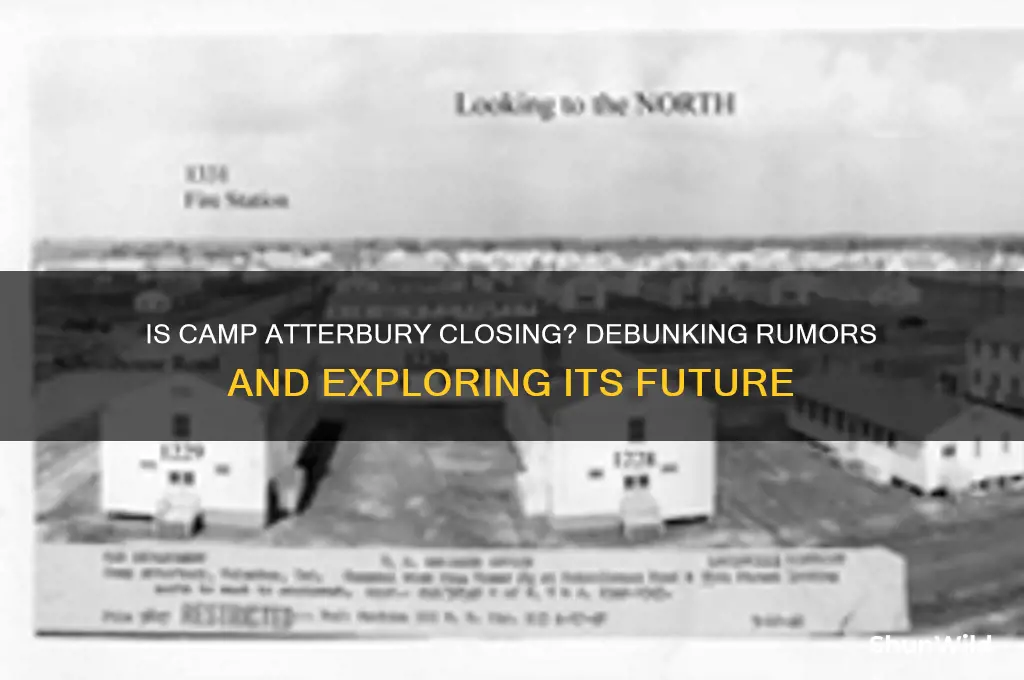 is camp atterbury closing