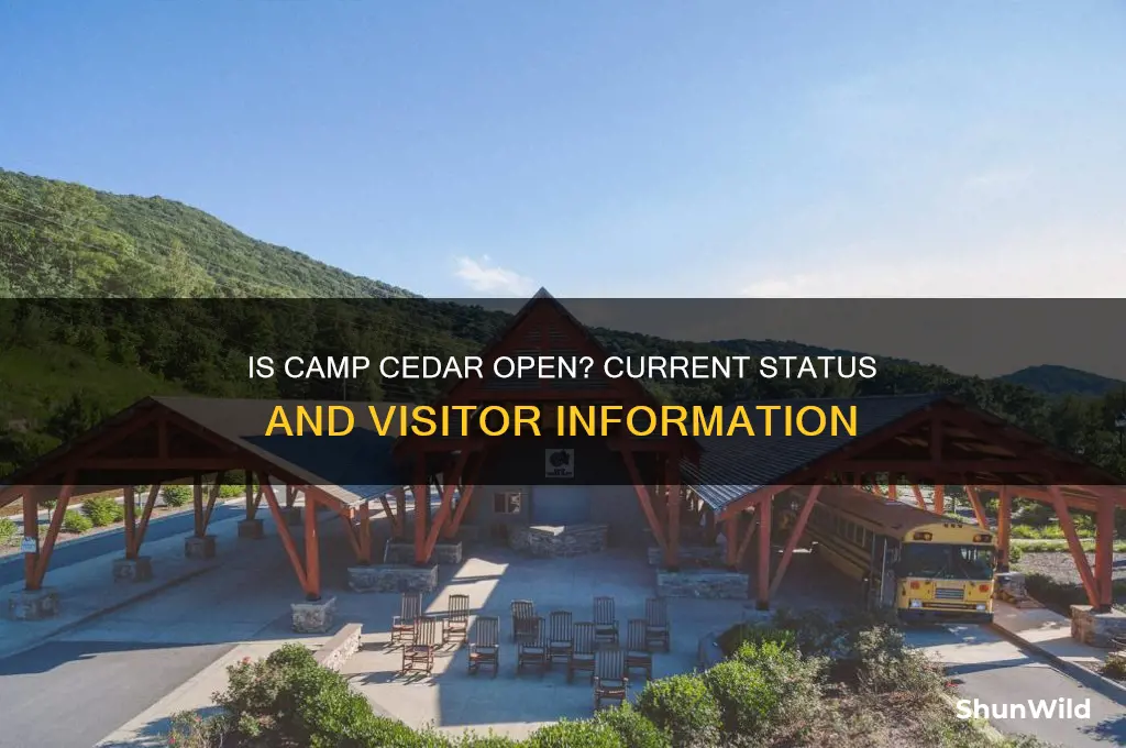 is camp cedar open