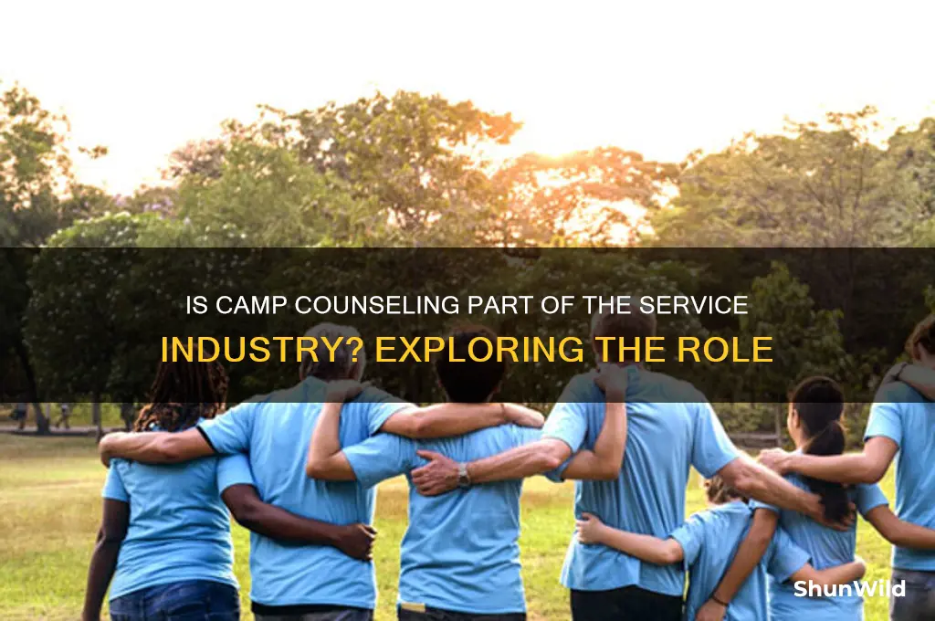 is camp counselor service industry