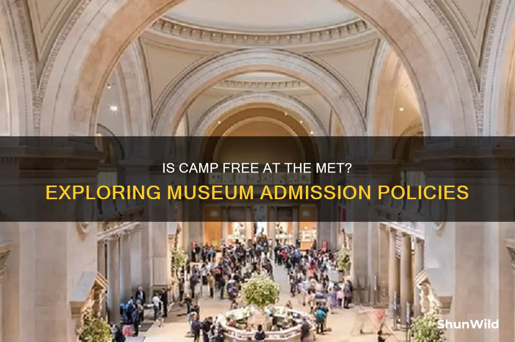 is camp free the met
