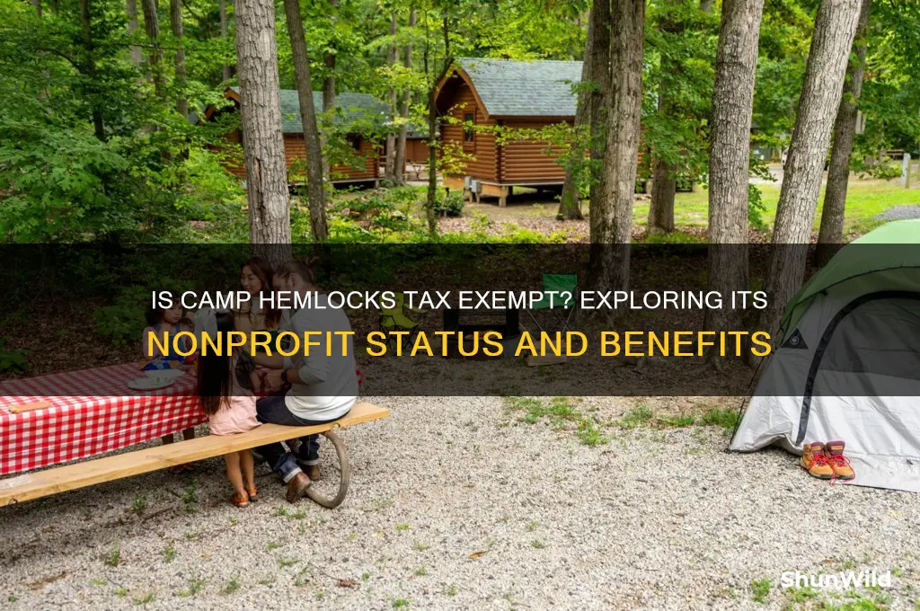 is camp hemlocks tax exempt