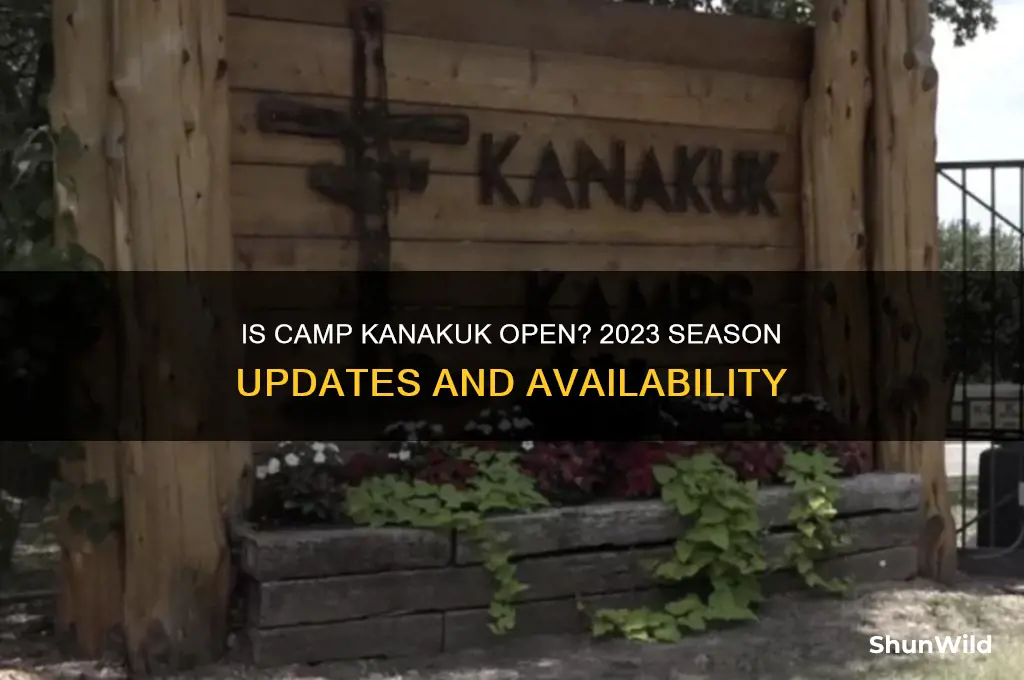 is camp kanakuk open